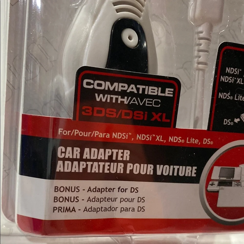 Nintendo DS car Adapter NDSi NDS Lite Charger NEW Game Stop NIP White new
